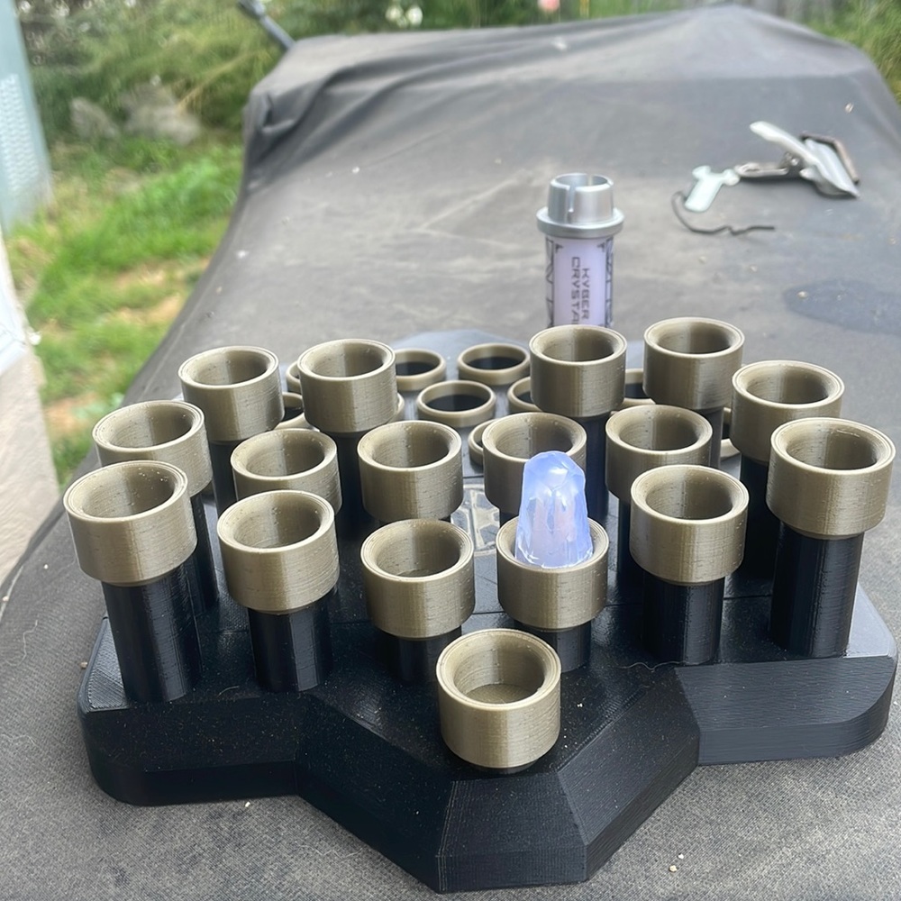 Star Wars Galaxy’s Edge kyber crystal holder custom made.